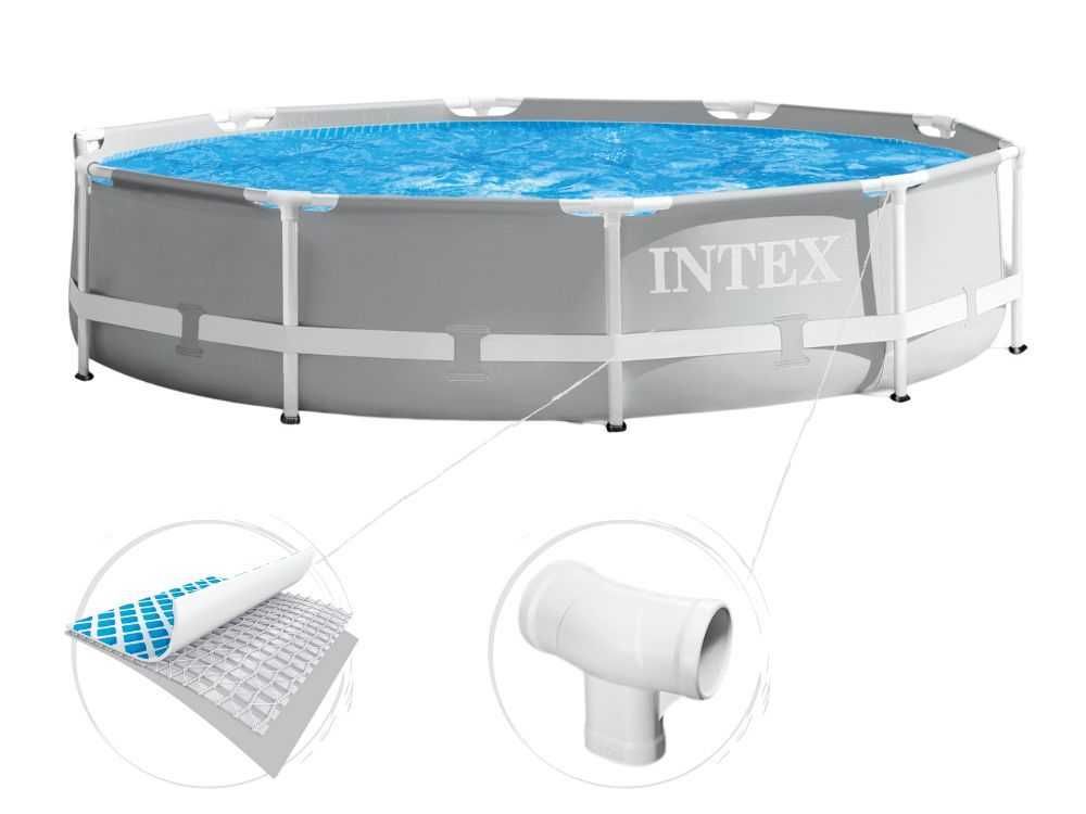 Каркасный бассейн Intex 26700 prism frame 305х76 см, объем воды 4485 л