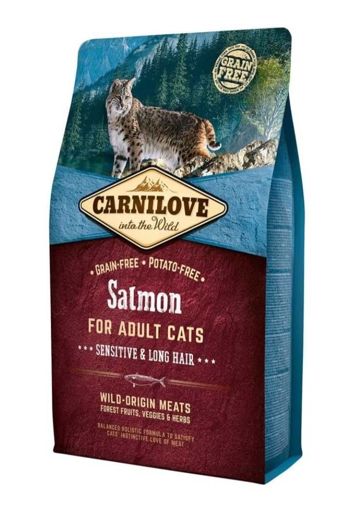Сухой корм для взрослых кошек Carnilove Salmon (Лосось) 2 кг