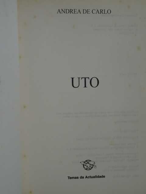 Uto de Andrea de Carlo - 1ª Edição