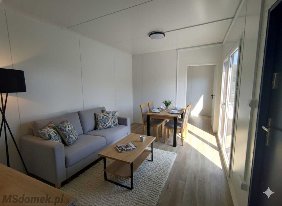 Domek letniskowy całoroczny modułowy 21m2 wyposażony