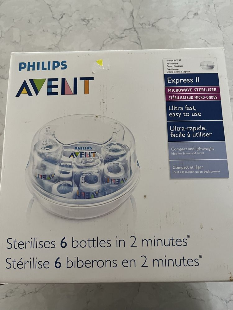 Esterilizador a vapor para micro-ondas, da Philips AVENT