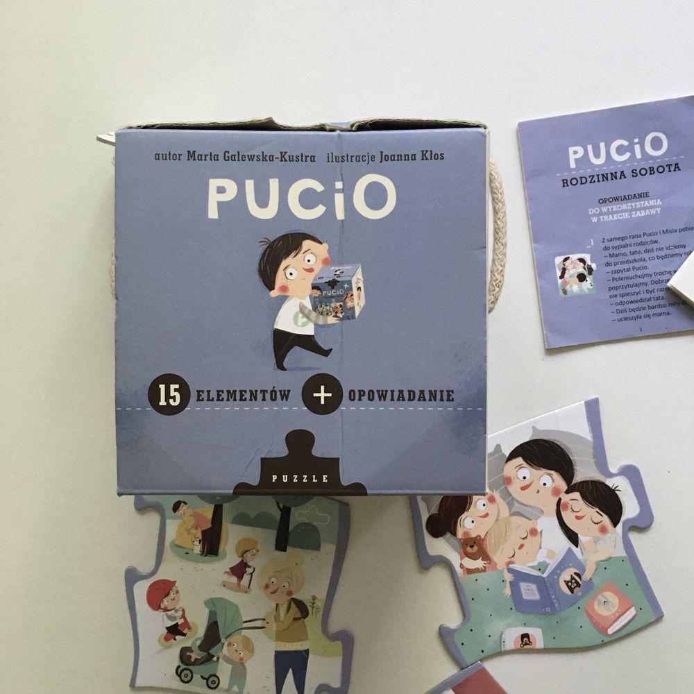 Pucio. Rodzinna sobota - puzzle edukacyjne dla dzieci 2+