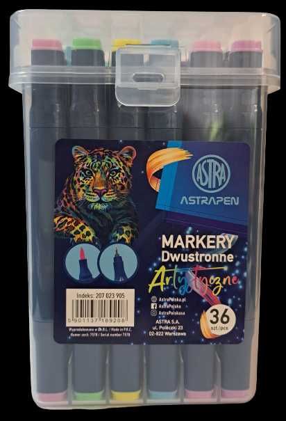 Markery DWUSTRONNE Astra 36 Artystyczne Astrapen