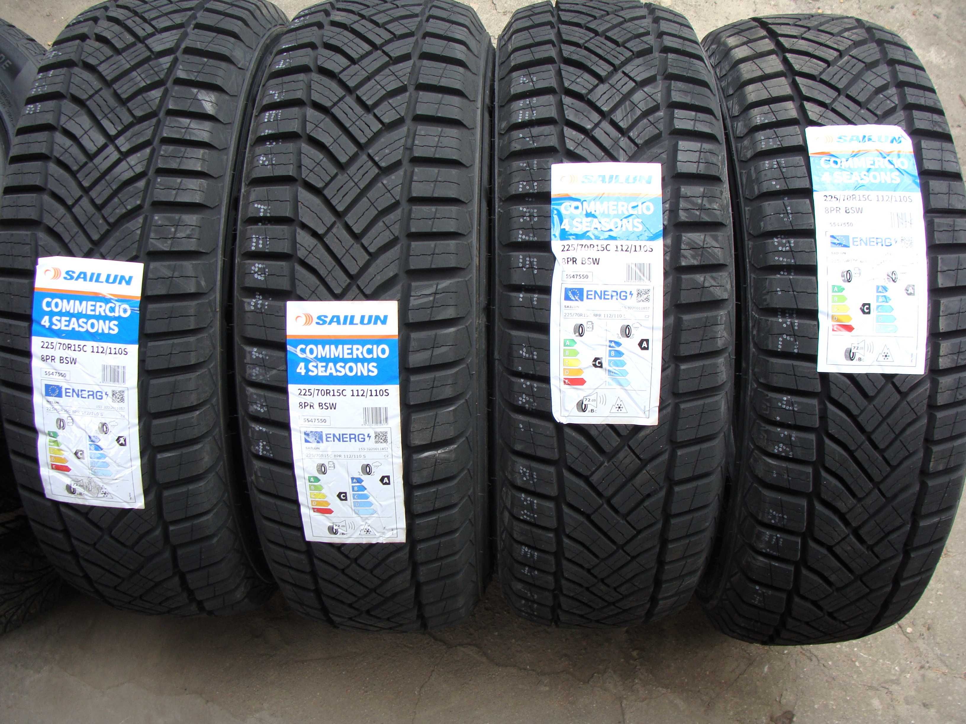 Opony 225 / 70 R 15 C Sailus 4seasons Nowe Całoroczne Bus