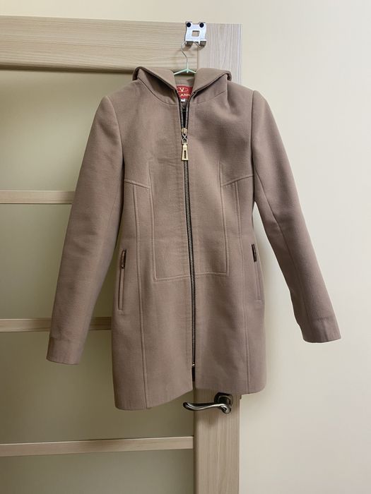 пальто с капюшоном, размер 44