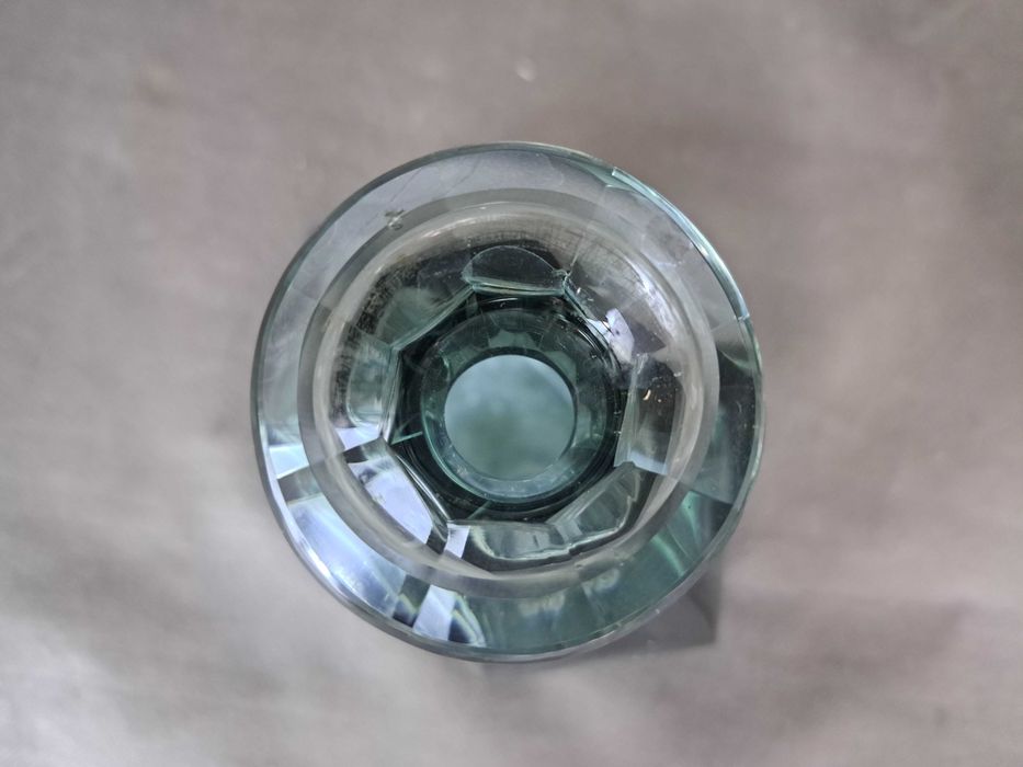 Karafka kryształowa, kieliszki, zestaw do likieru, Art Deco