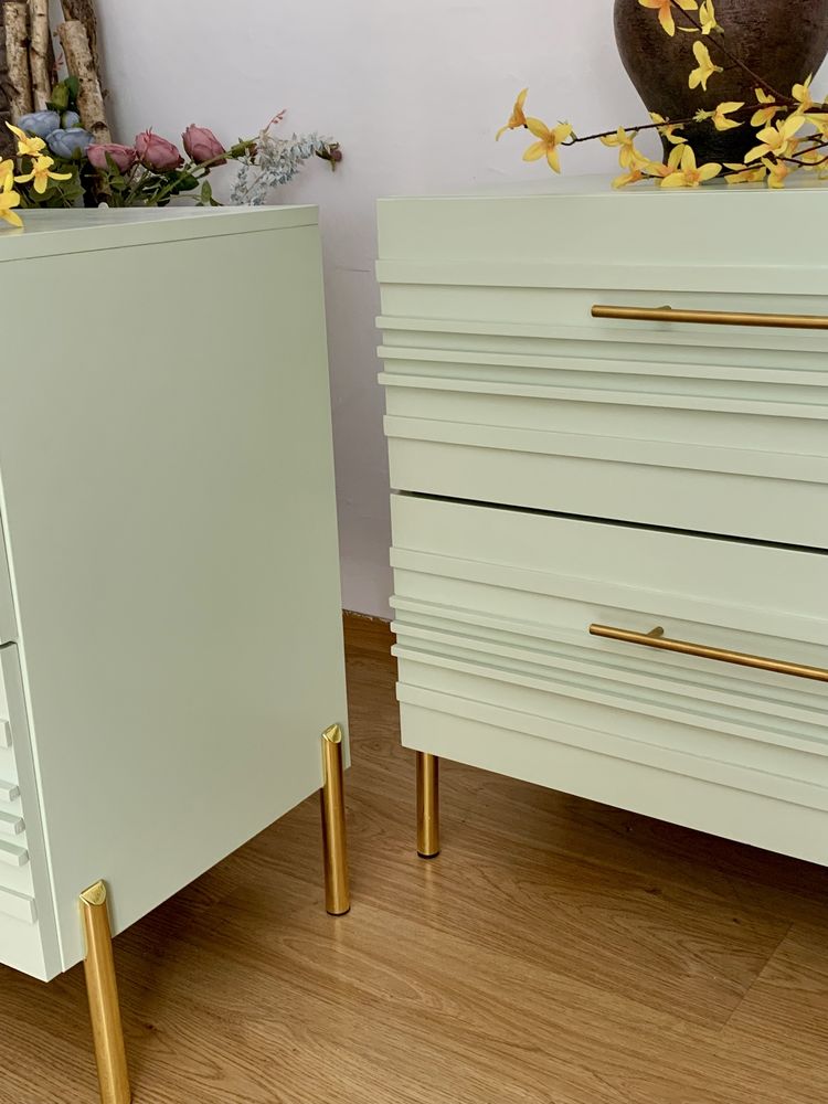 Dwie stylowe komody IKEA– miętowa elegancja w nowoczesnym wydaniu!