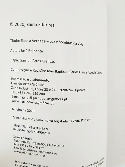 Toda a Verdade Luz e Sombras da Vida