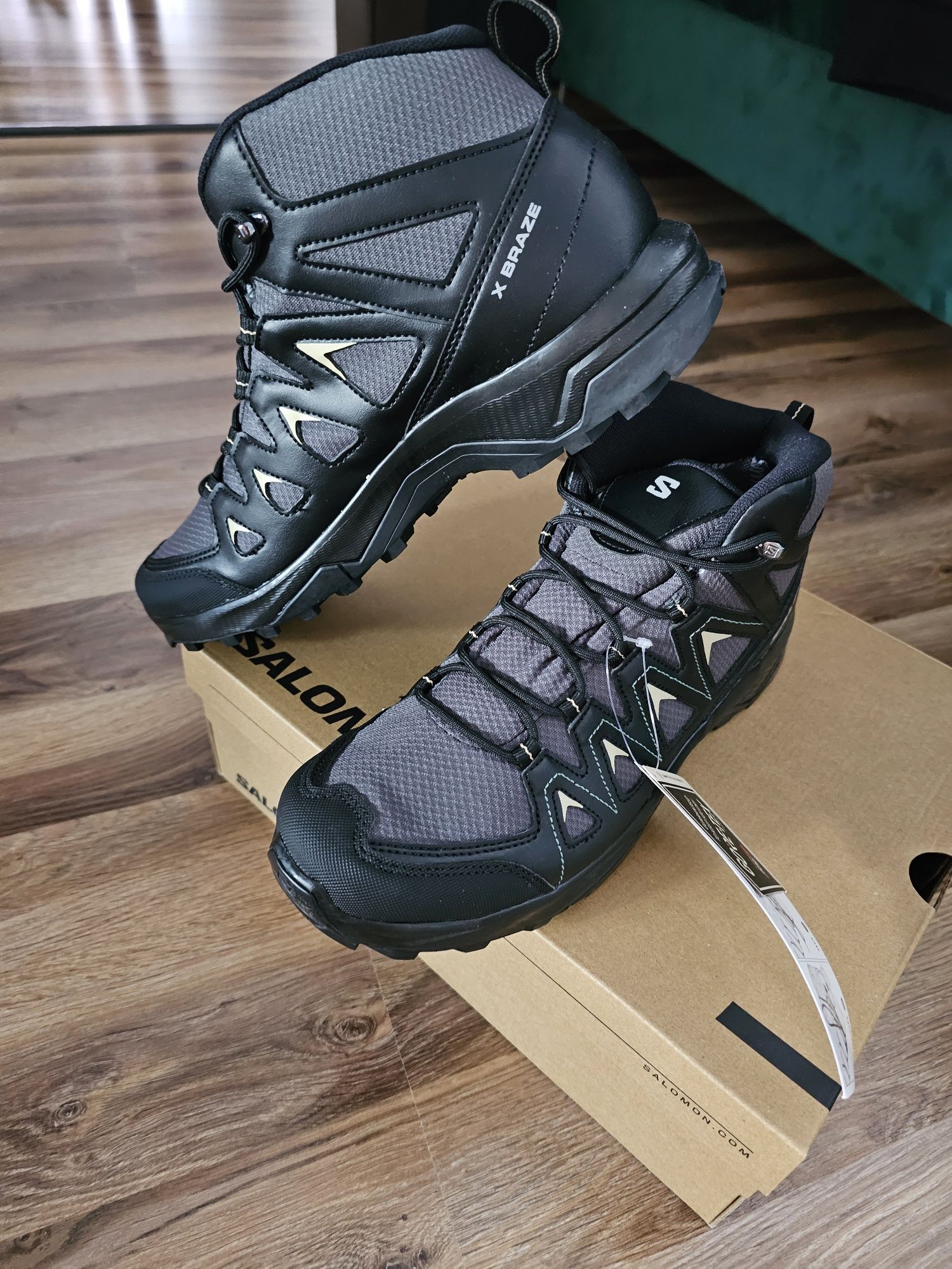 Buty trekking salomon x braze roz.43 1/3 gore-tex