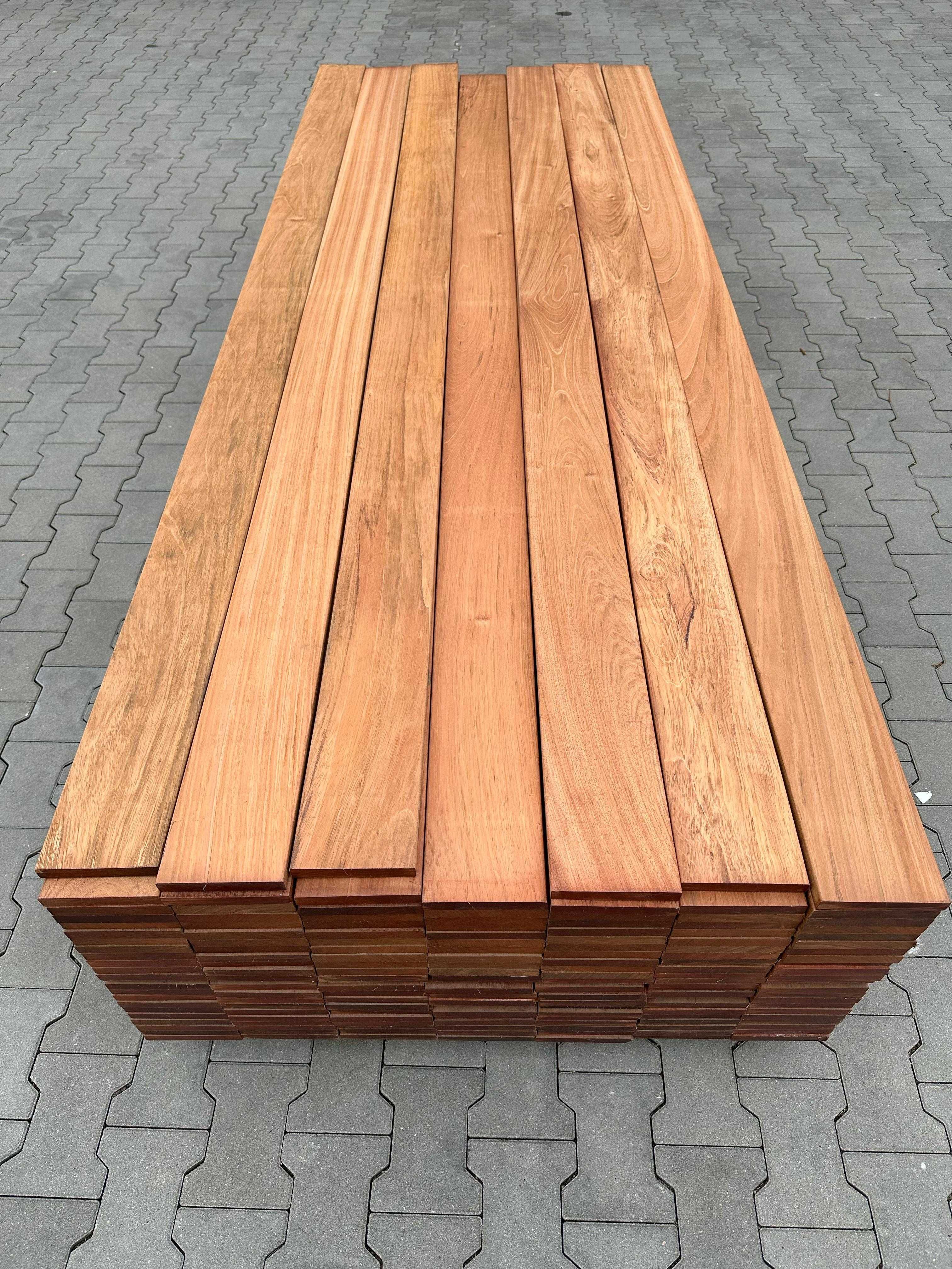 Jatoba Deska Tarasowa 21x145 Gładka-Fas KD