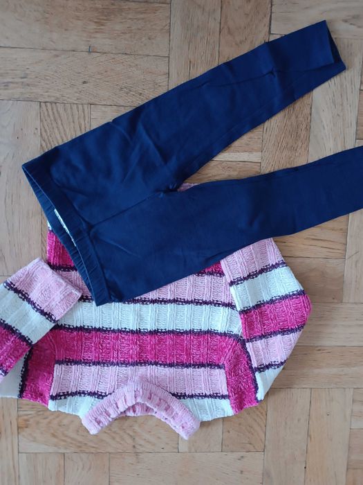 sweterek + getry dla dziewczynki