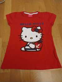 Bluzeczka koszulka t-shirt hello kitty rozmiar 122