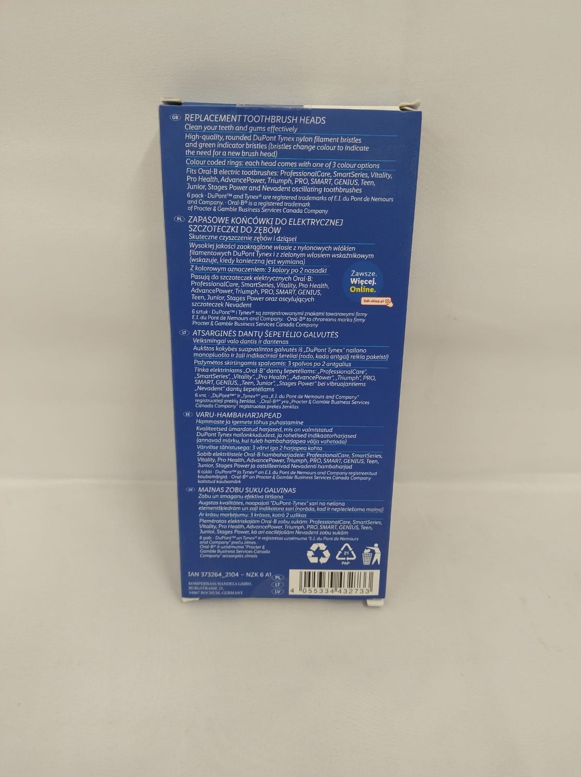 Końcówki do szczoteczki Oral-B Nevadent