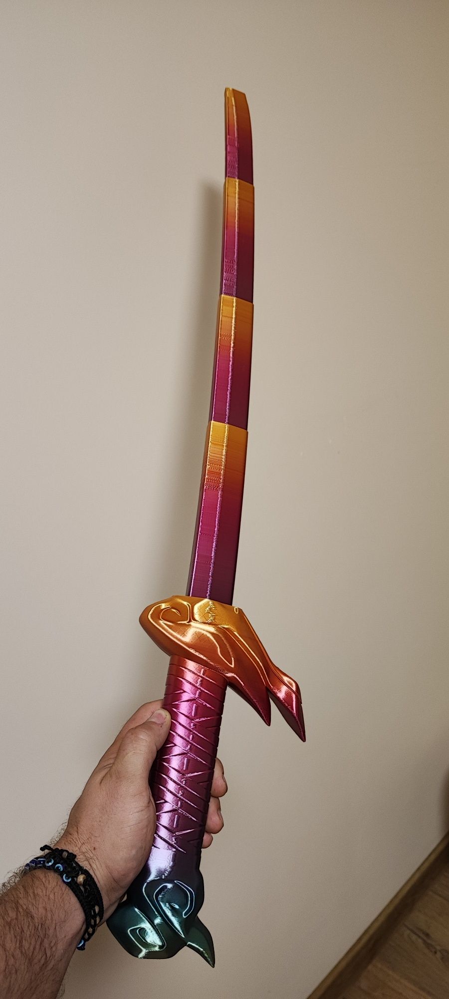 Miecz rozkładany na wzór LEAGUE OF LEGENDS - KATANA OF YASUO.  DRUK 3D