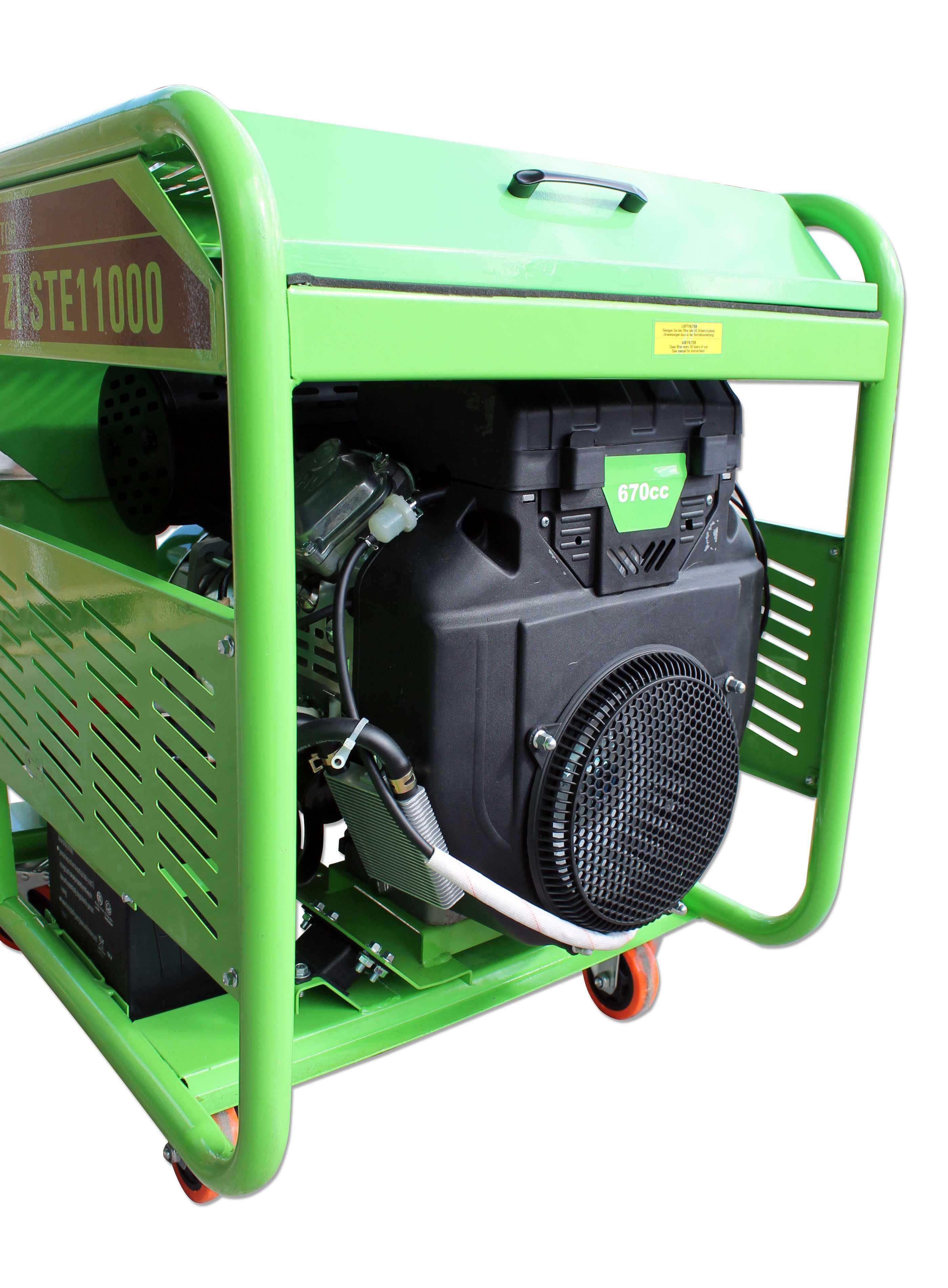 Budowlany Generator Agregat Prądu AVR 12kW 400V na budowę licznik koła
