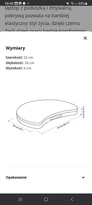 Podkładka pod laptopa ikea