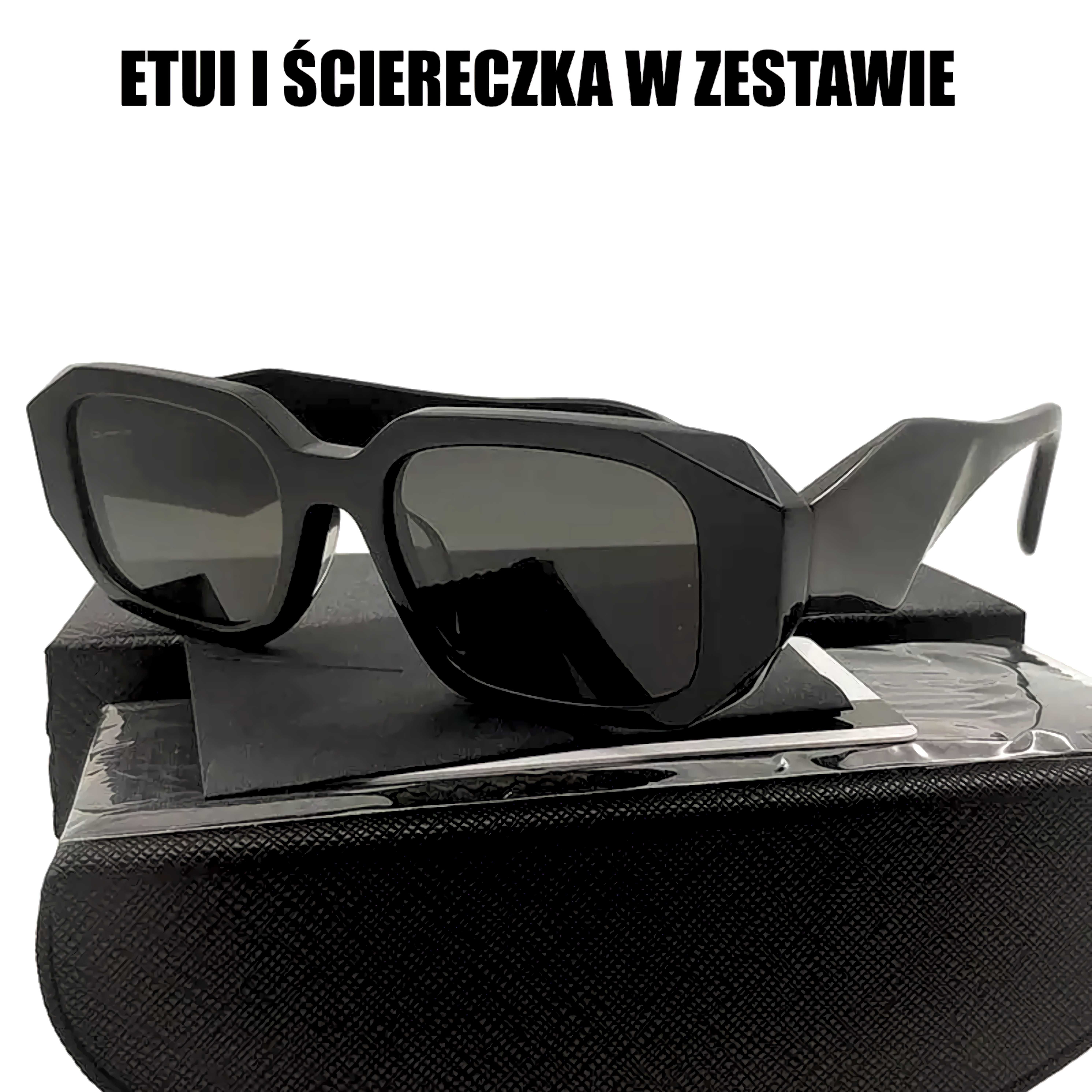 OKULARY PRZECIWSŁONECZNE. Wielokątne. Damskie. W stylu Retro Vintage