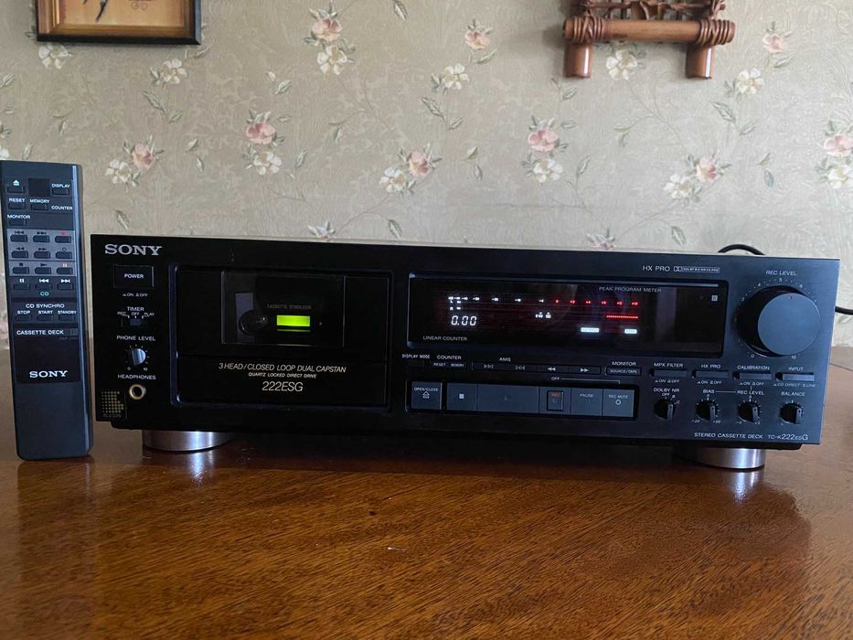 кассетная дека SONY TC-K222ESG+пульт