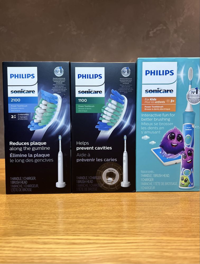 Зубна щітка Philips Sonicare 1100, 2100, 2300, Kids