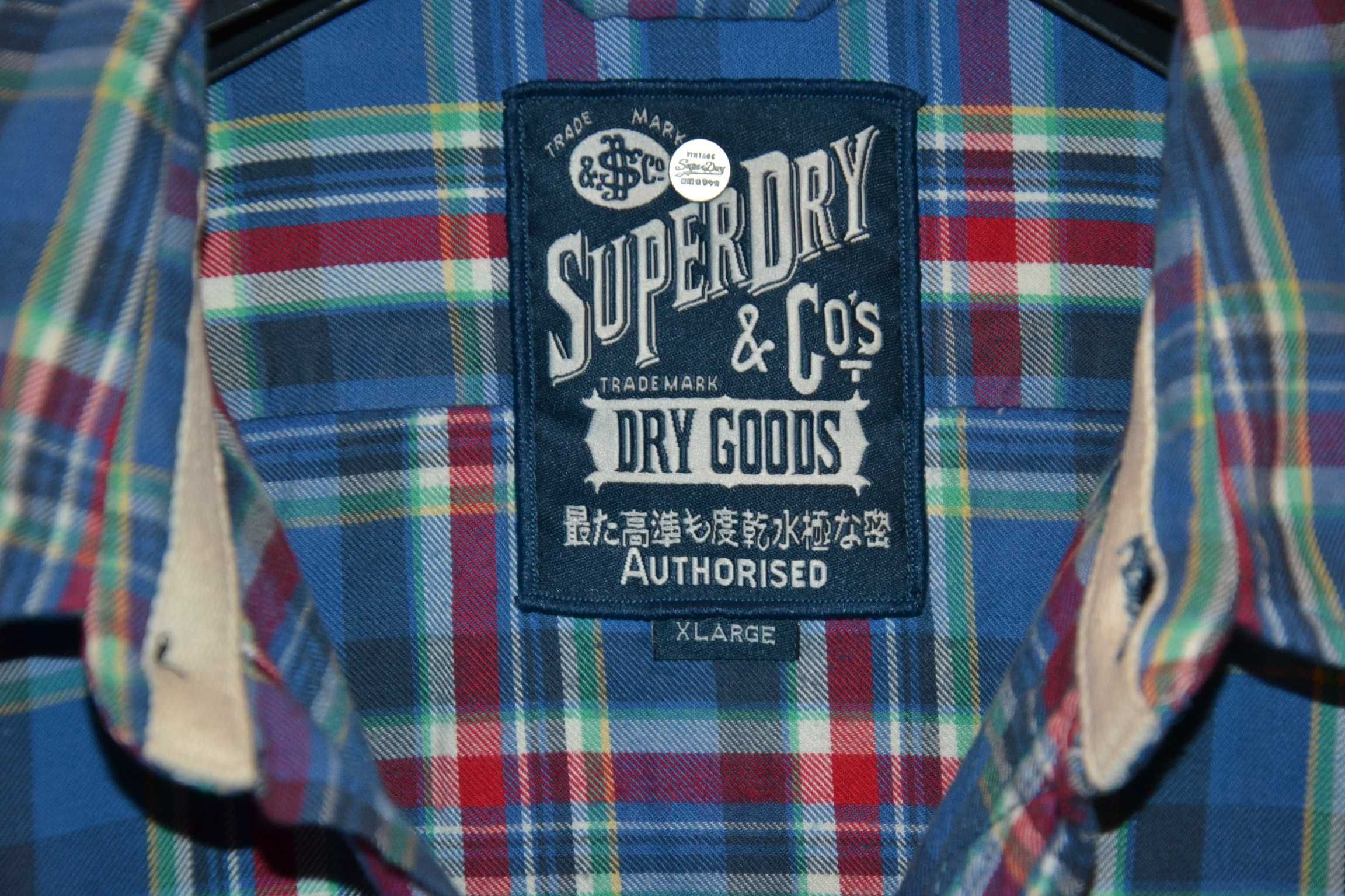 SUPERDRY Lumberjack Koszula Męska XL Bawełna Oryginalna Super Stan