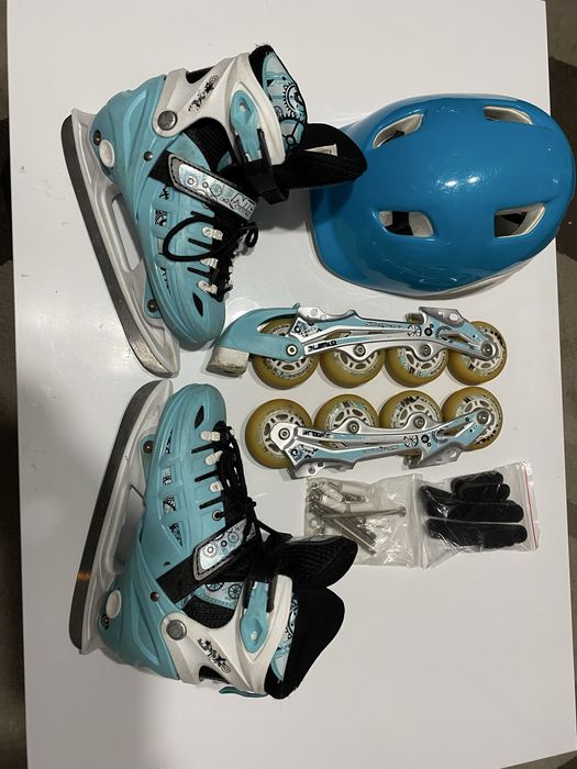 Sprzedam łyżworolki i kask