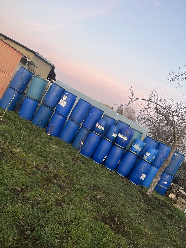 Beczki na deszczówkę, zboże