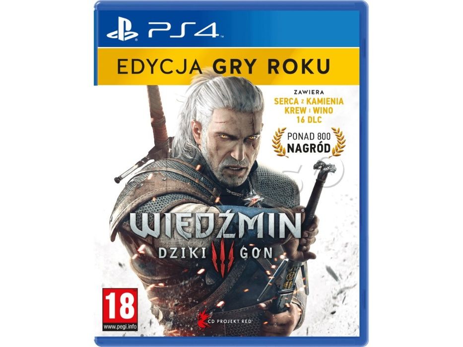 WIEDŹMIN 3: Dziki Gon/Edycja Gry Roku.PS4.Nowa.Folia.