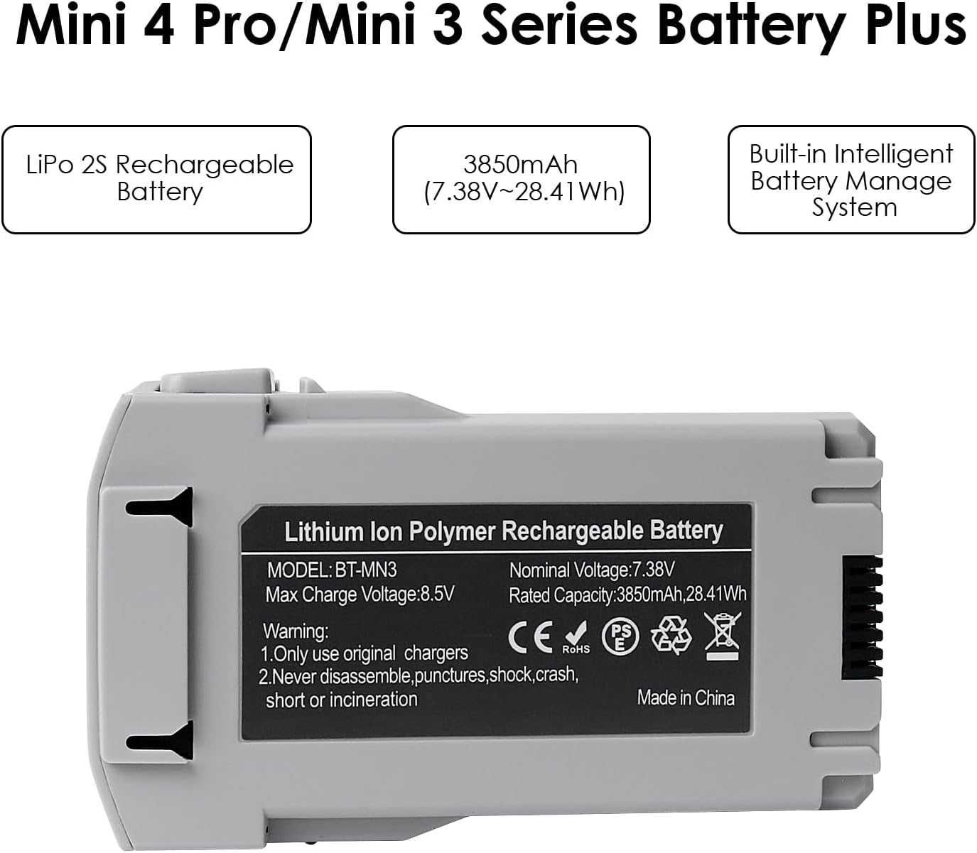 Inteligentna Bateria Zamienna KUWATA Plus Do DJI Mini 3 Mini 3 Pro