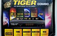 Супутниковий +цифровий ресивер Tiger-hd-combo DVB-S2/T2/C