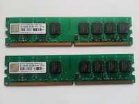 Память для ПК Transcend 4Gb KIT (2*2Gb) DDR2 800 DIMM CL5