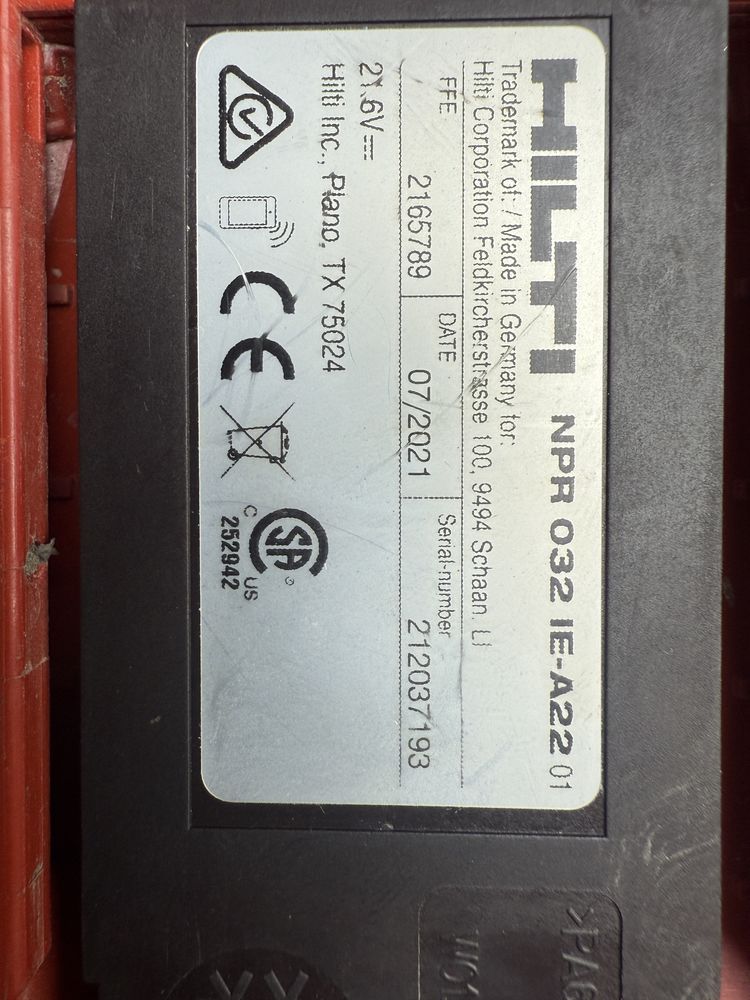 Hilti NPR 32- A zaciskarka do rur