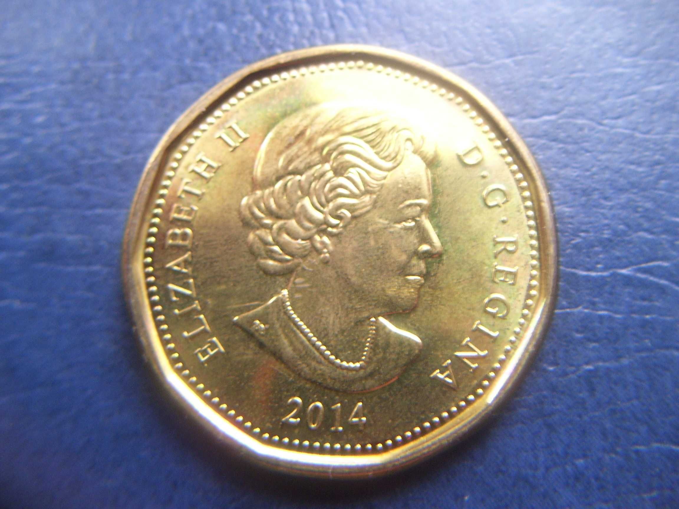 Stare monety 1 dolar 2014 Kanada piękna