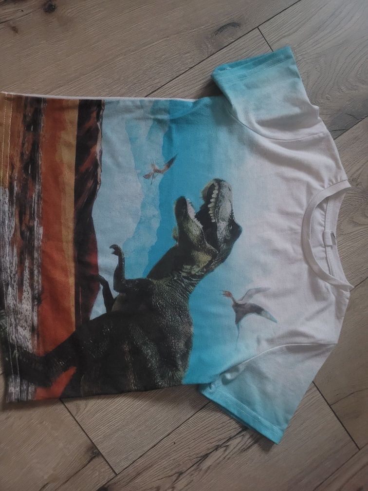 Zestaw 2 bluzki bluzeczki tshirty r. 122