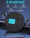 Discman Odtwarzacz CD 2000mAh Fm Aux Usb Bluetooth 5.1