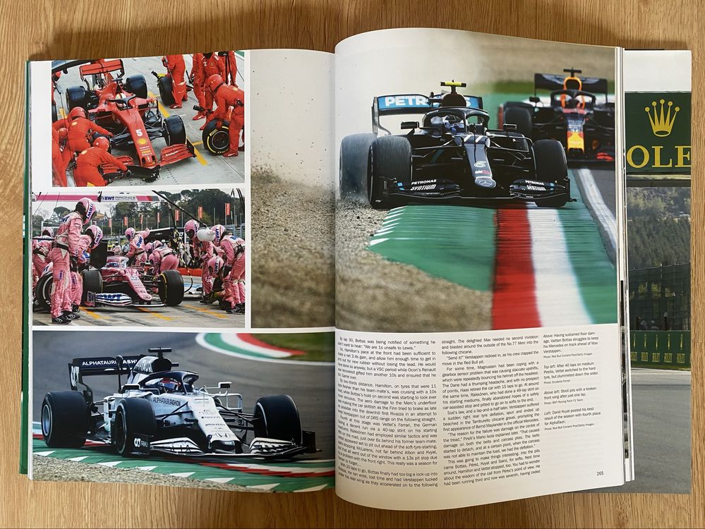 Livro sobre formula 1, época 2020