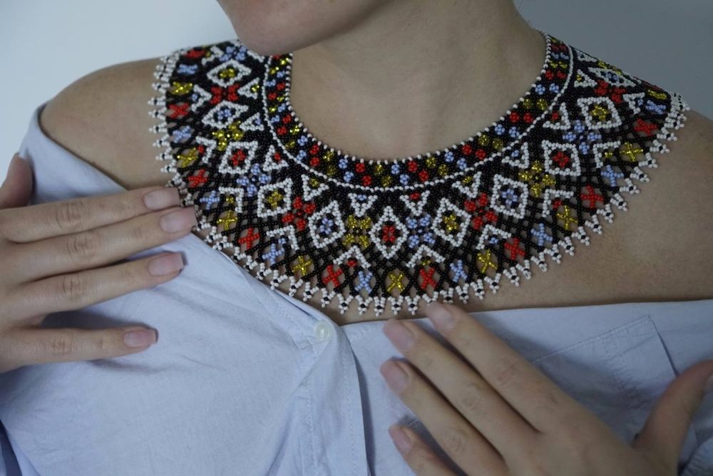 Гердан із бісеру силянка