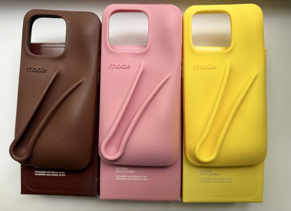 Чохол rhode айфон 15про espresso, ribbon, lemontini