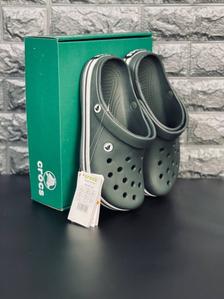 Мужские Crocs Green Army шлепанцы Пляжные сабо кроксы 36-46