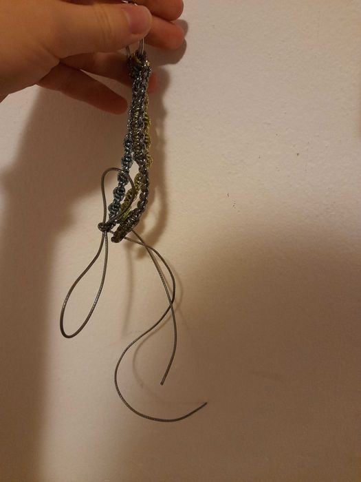 Breloczek z kokardką ręcznie robiony