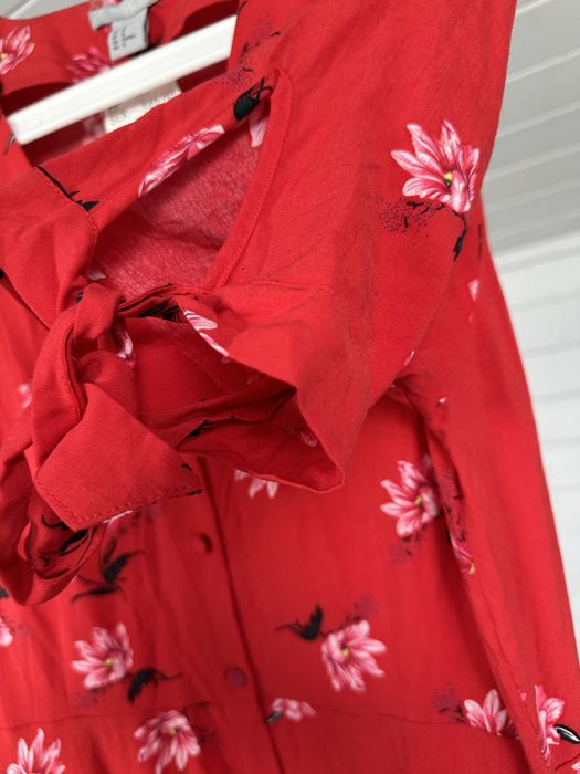 Sukienka midi H&M 40 L czerwona