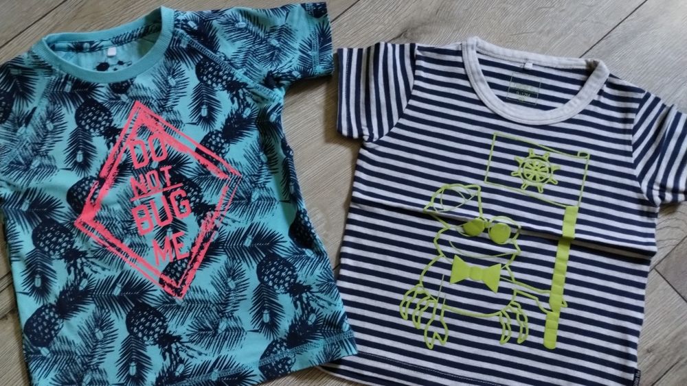 Zestaw t-shirtów, koszulek chłopięcych na lato 80-86