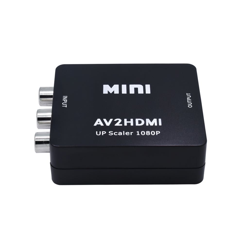 Переходник преобразователь сигнала HDMI в RCA (AV) адаптер, USB кабель