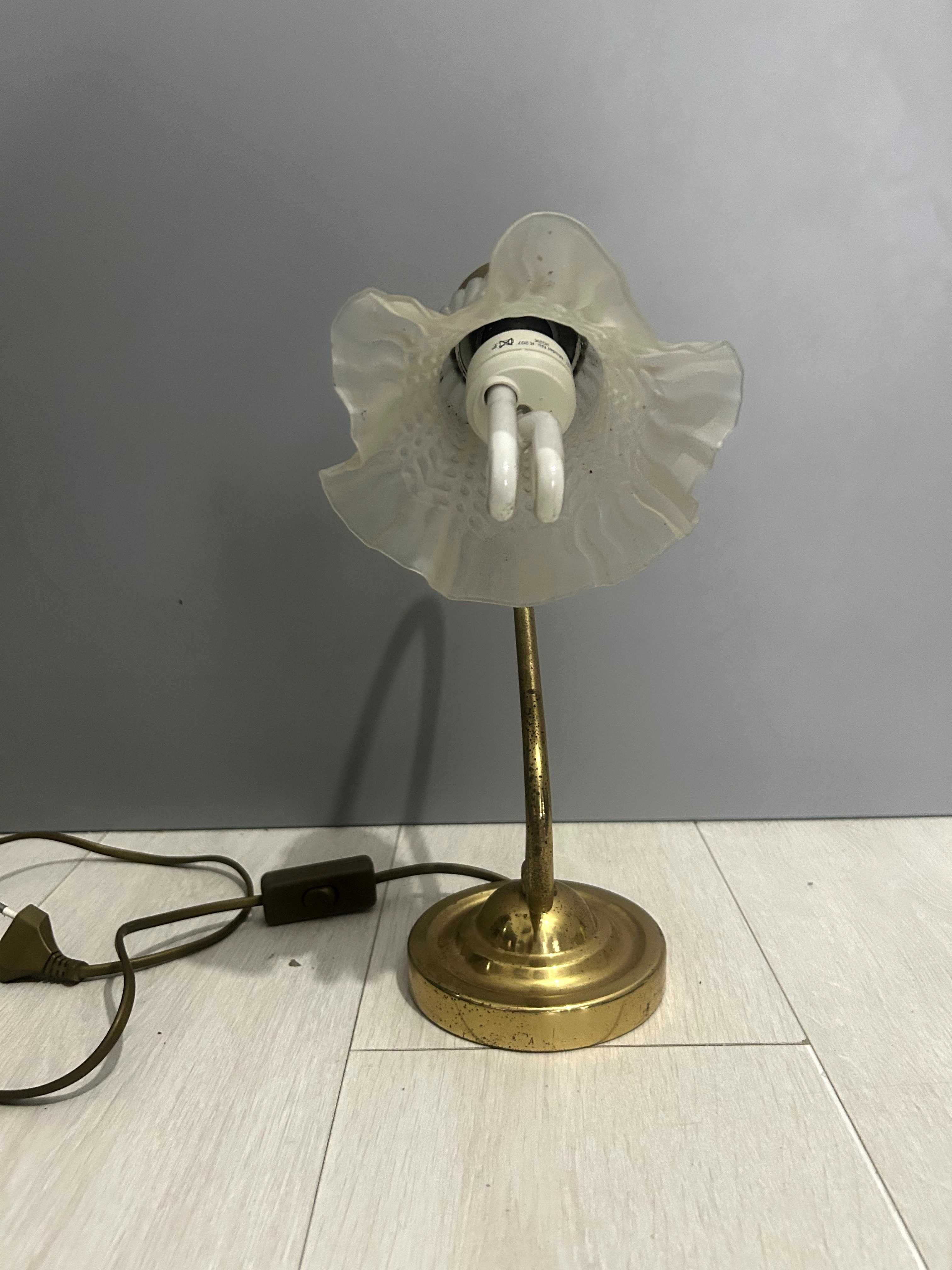 Lampka stołowa pozłacana Retro