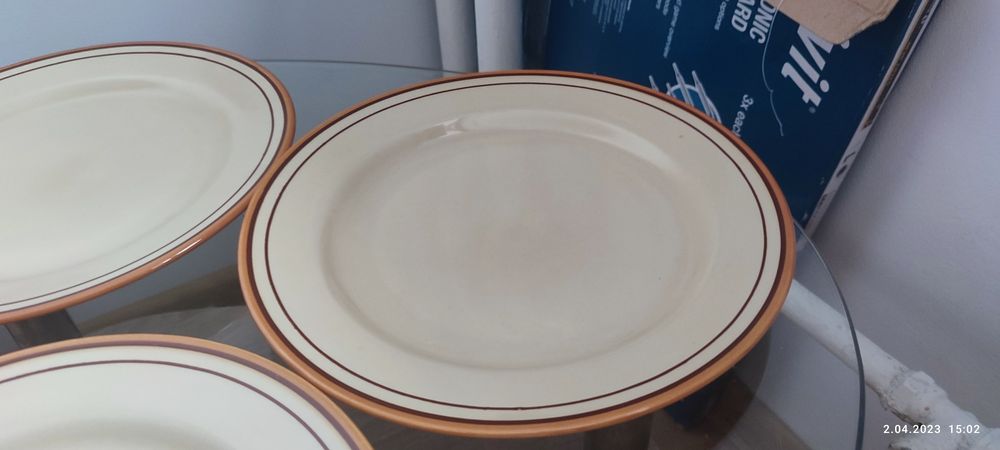 Talerze płaskie Tułowice 24,2cm.6szt.PRL.Na terenie W-wa mogę podrzuci