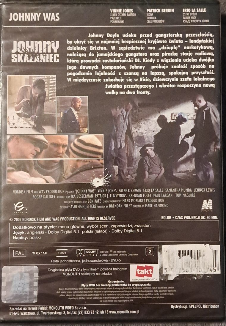 Film DVD Johnny Skazaniec