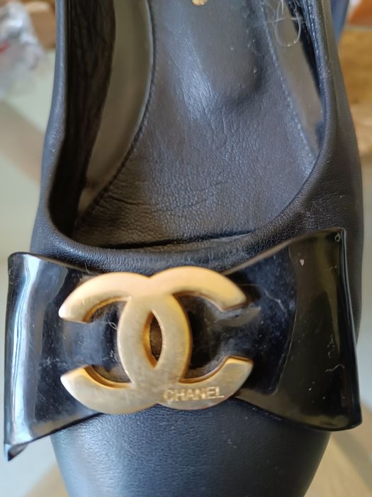 Балетки з логотипом chanel