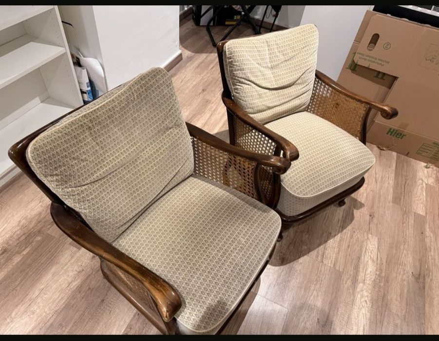 Fotele ażurowe vintage