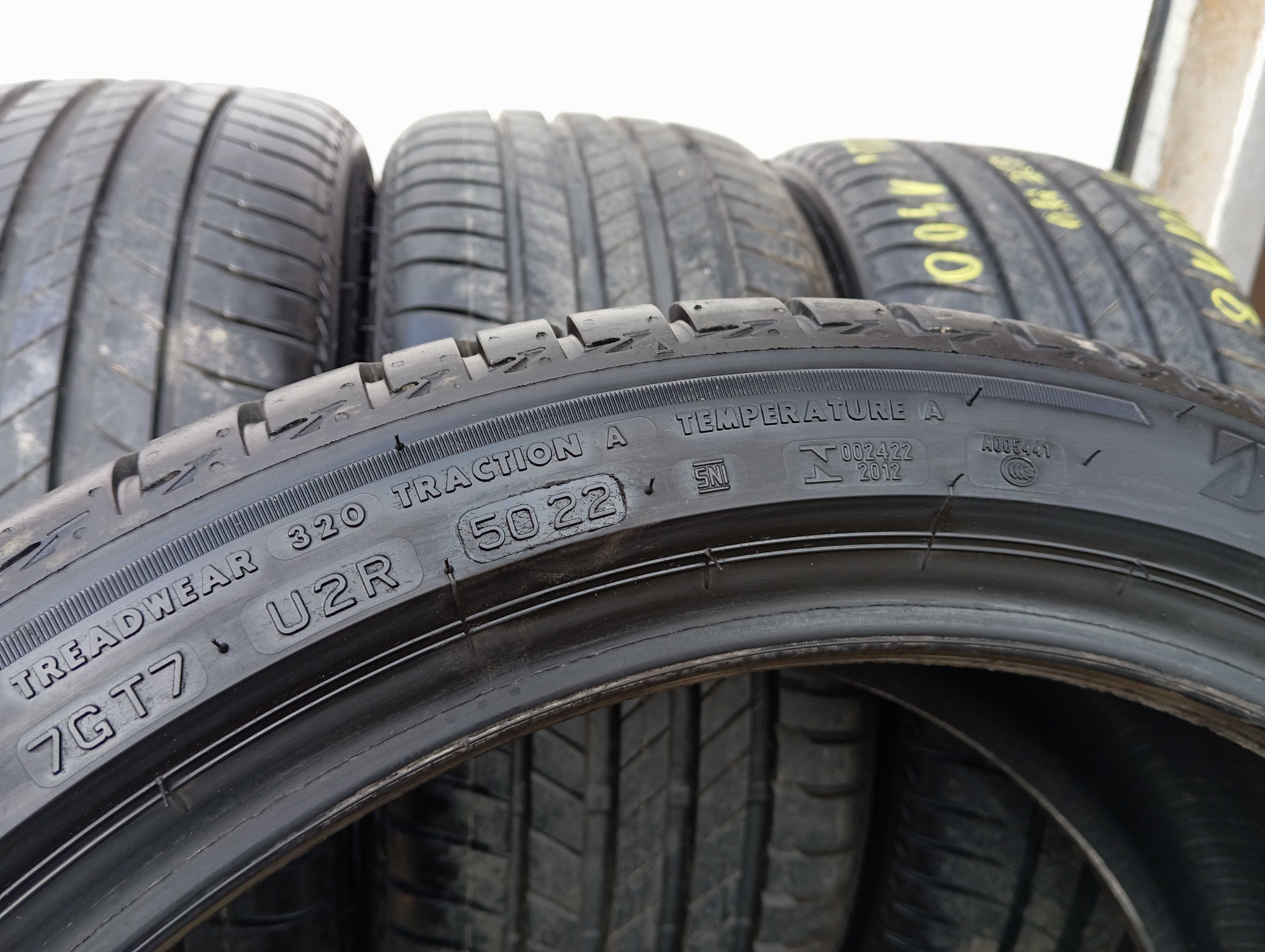 4x 225/40 R18 92Y Bridgestone Turanza T005, 2022r 7,4mm DEMO Jak nowe