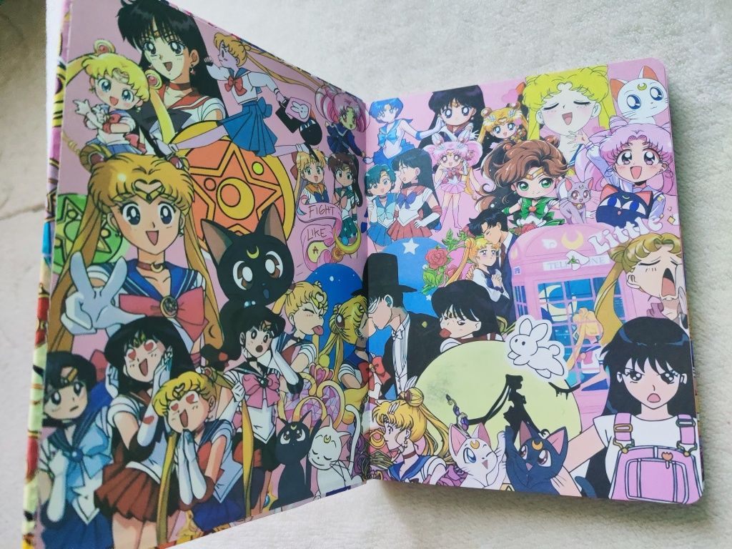 Sailor Moon - zeszyt/ notatnik. Skórzana okładka.