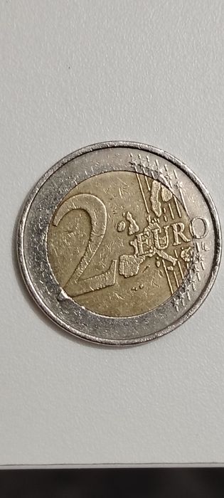 2 Euros 2002 Alemanha Letra G Com defeito de cunhagem